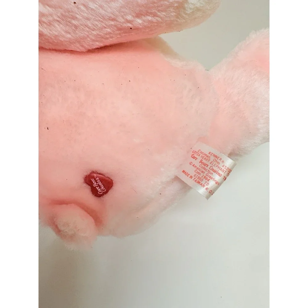 Care Bears Cousins‎ Lotsa Heart Pink Elephant Plush Toy Kenner Vintage 1984